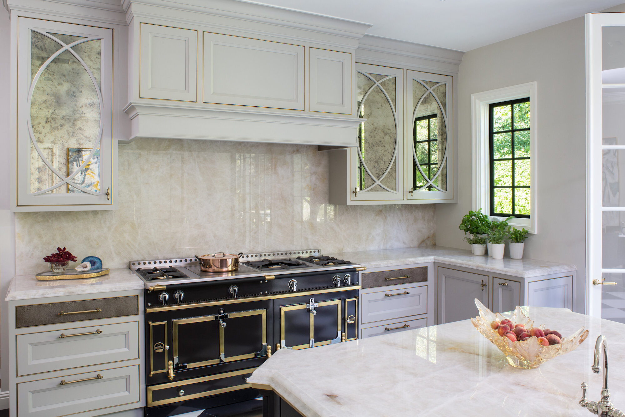 Chateau 165 with custom brass and polished stainless trim