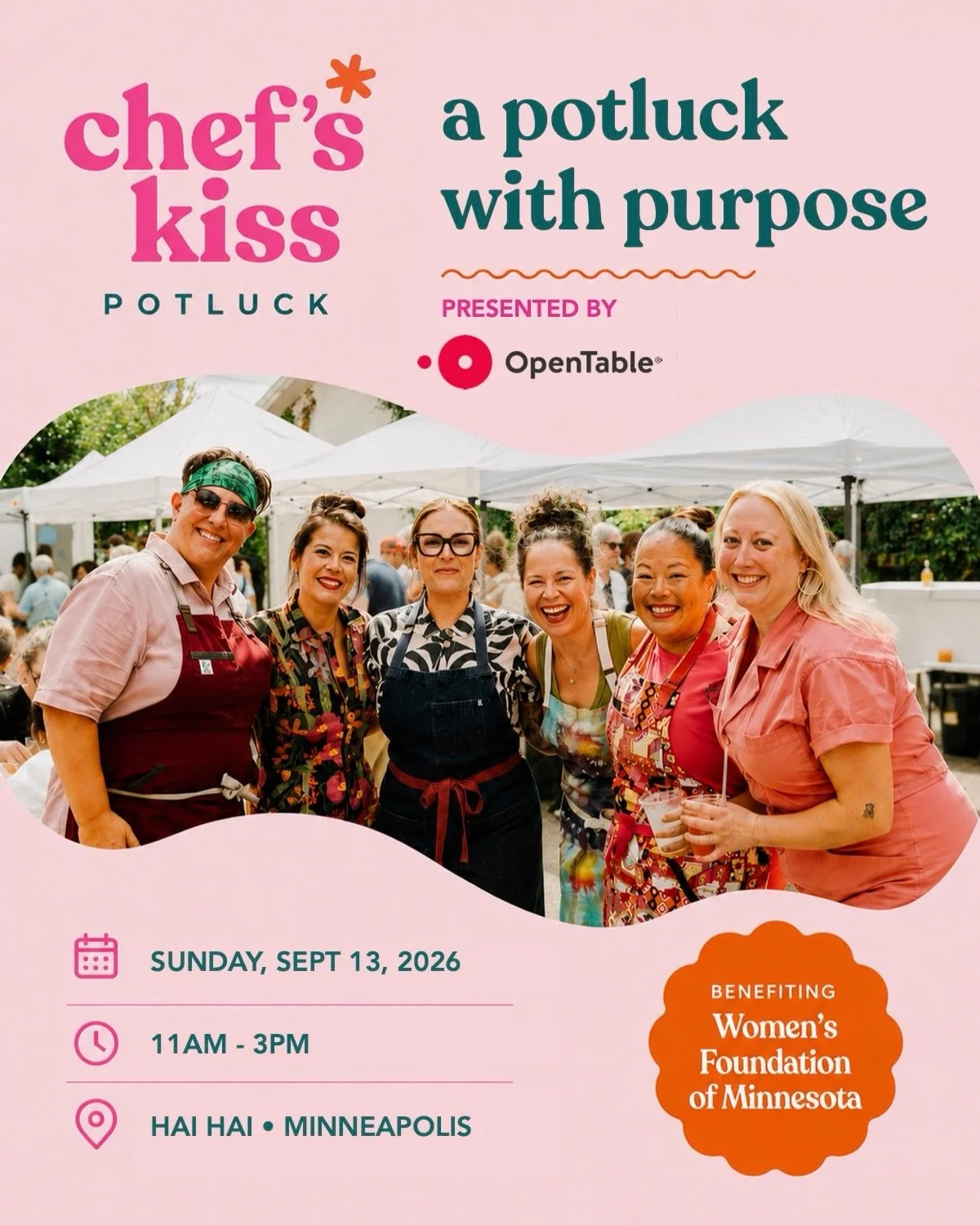 So thrilled to share the Chef&rsquo;s Kiss Potluck lineup with you all! Presented by @opentable We&rsquo;re excited to welcome @stephanieizard @girl.and.the.goat from Chicago &amp; LA @claudetteazepeda of Chispa Hospitality, San Diego @penelopewong @