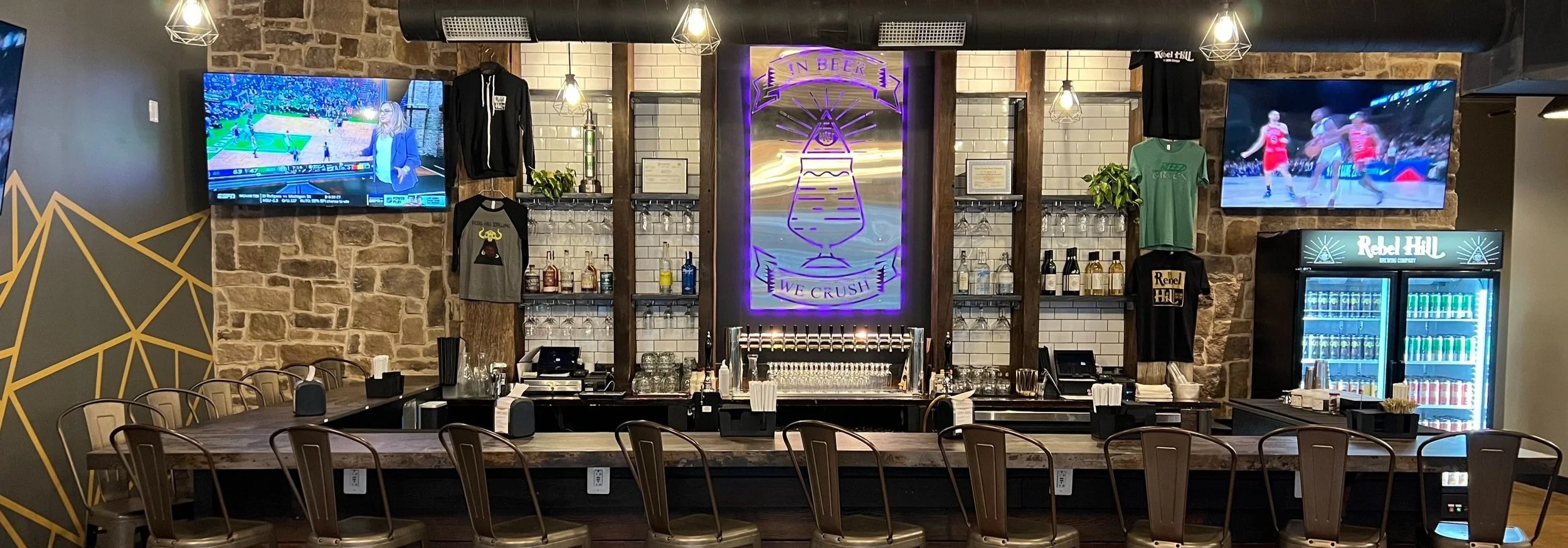 Rebel Hill Brewing Company Brewery on Bridge taproom in Phoenixville PA