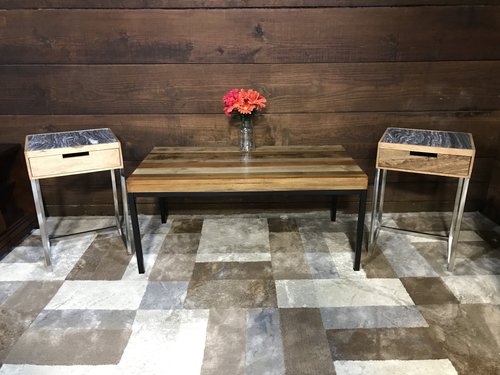 Sold Threshold Hernwood Mixed Material Coffee Table Brown Piq Creative Living