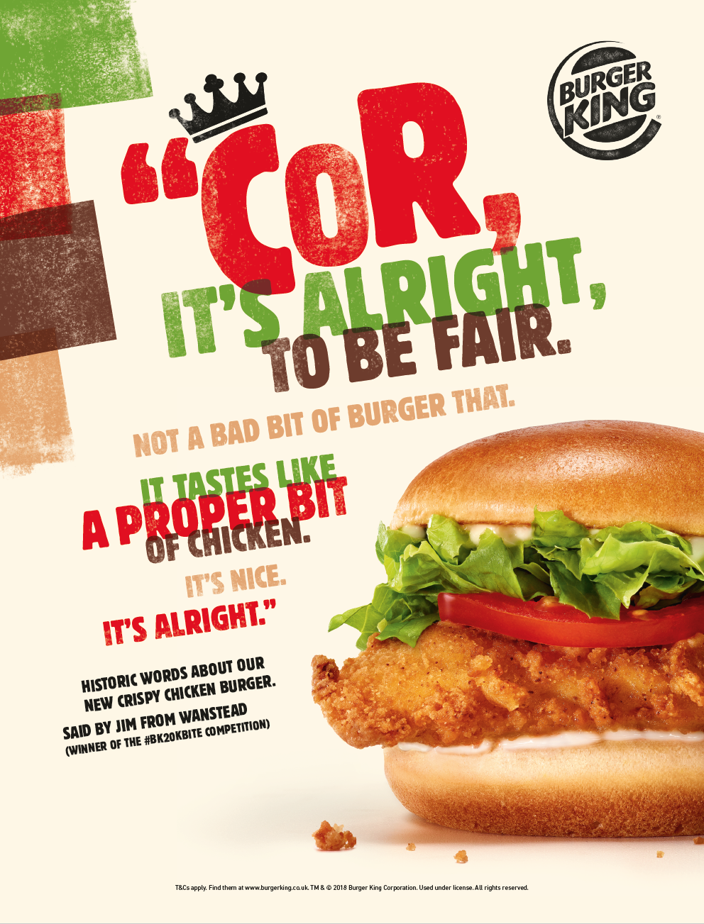 Burger King Crispy Chicken Christian Tunstall Design