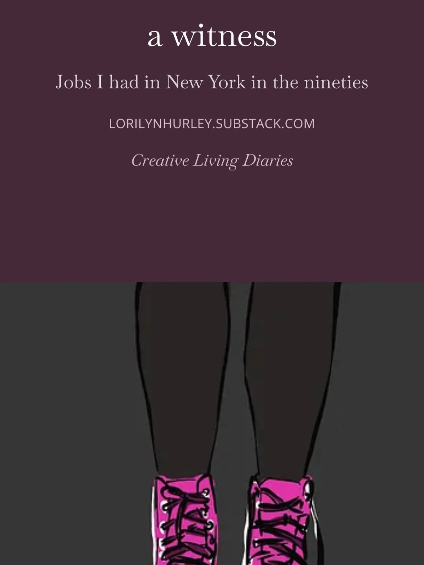 There&rsquo;s a new post on my Substack. A piece of creative nonfiction inspired by a job I had in the nineties in NYC. 

Check it out.
lorilynhurley.substack.com 🗽

#creativelivingdiaries #creativenonfiction #writing #newyork