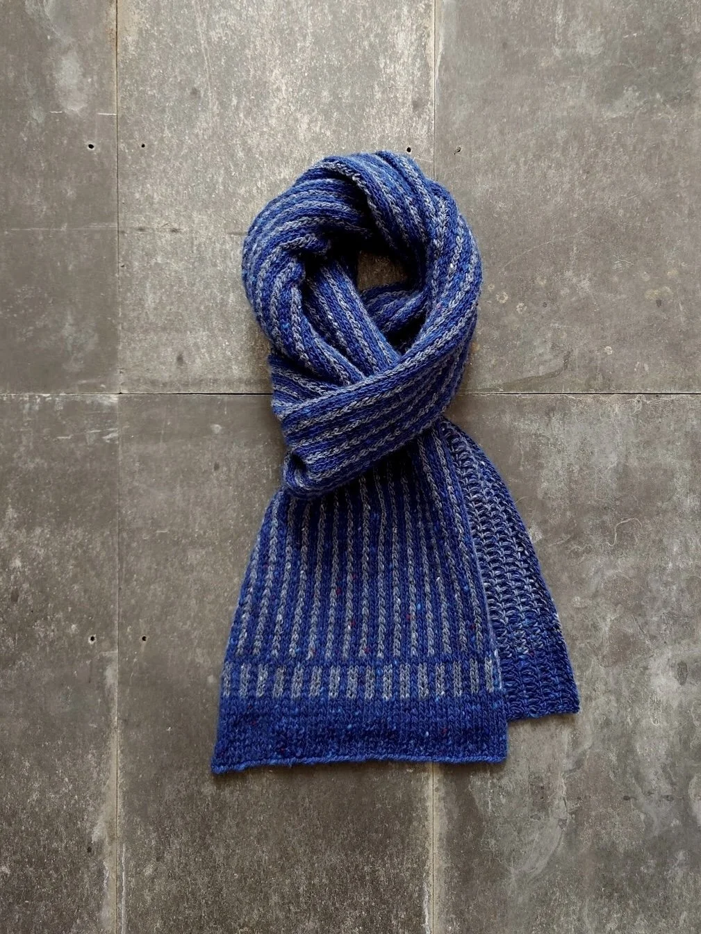 kate-jones-donegal-stripe-scarf-ocean:indigo.JPG