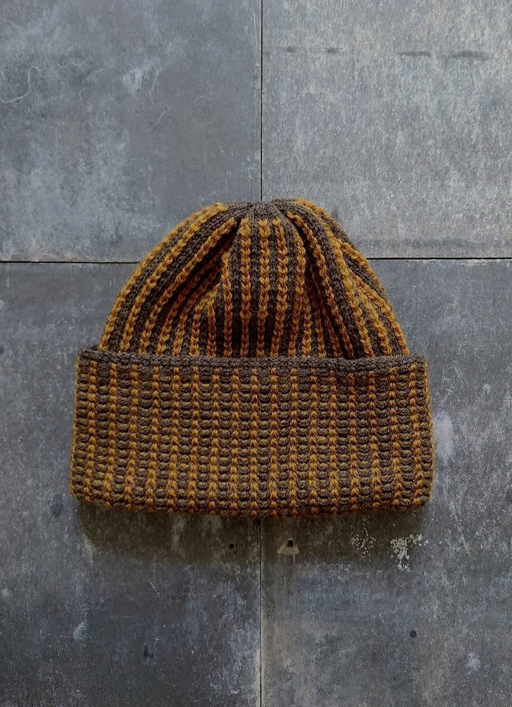 kate-jones-stripe-wool-hat-seaweed:mustard.JPG