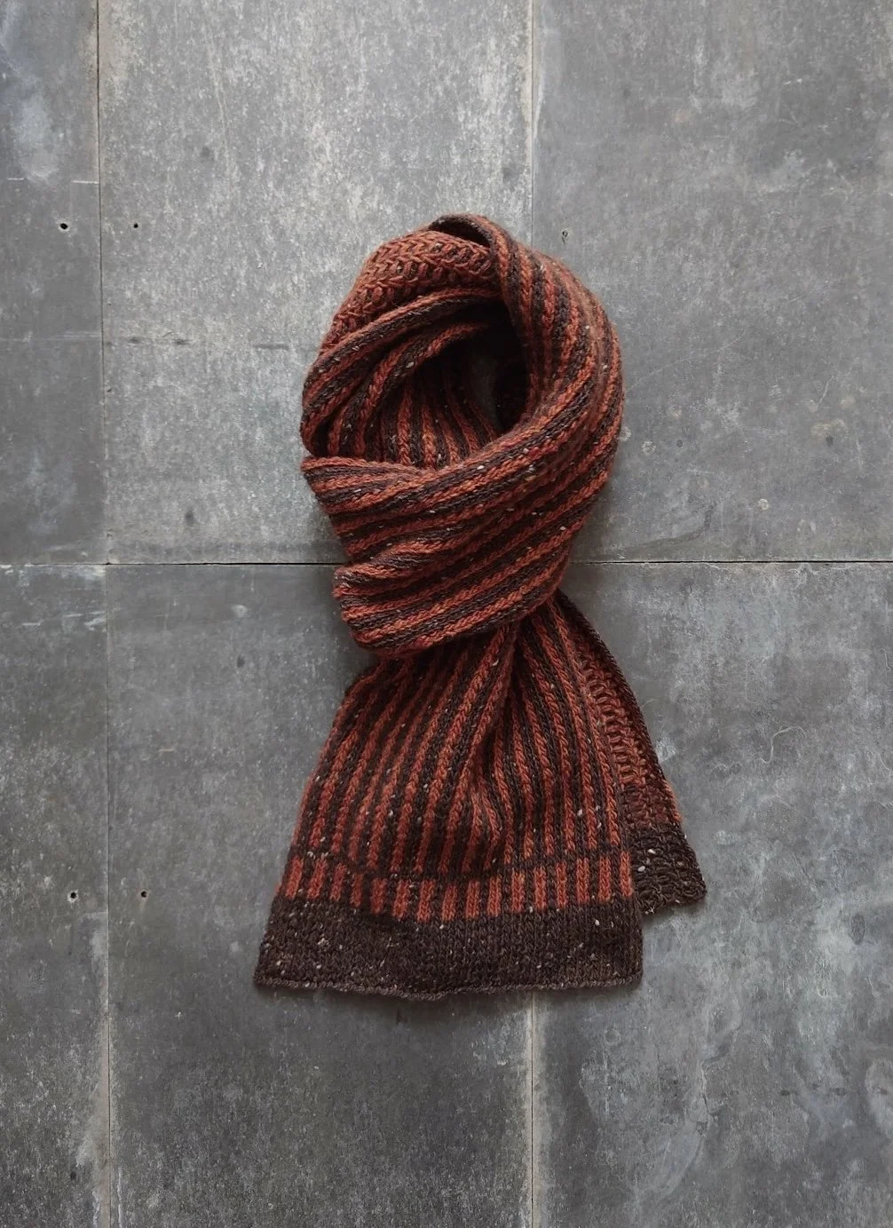 kate-jones-donegal-stripe-scarf-brown:rust.JPG