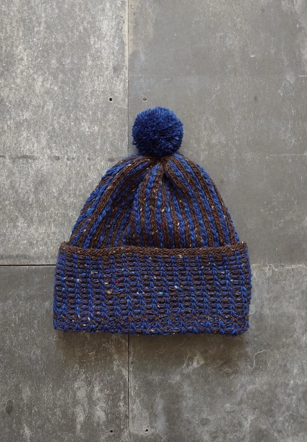 kate-jones-donegal-stripe-hat-brown:blue.JPG