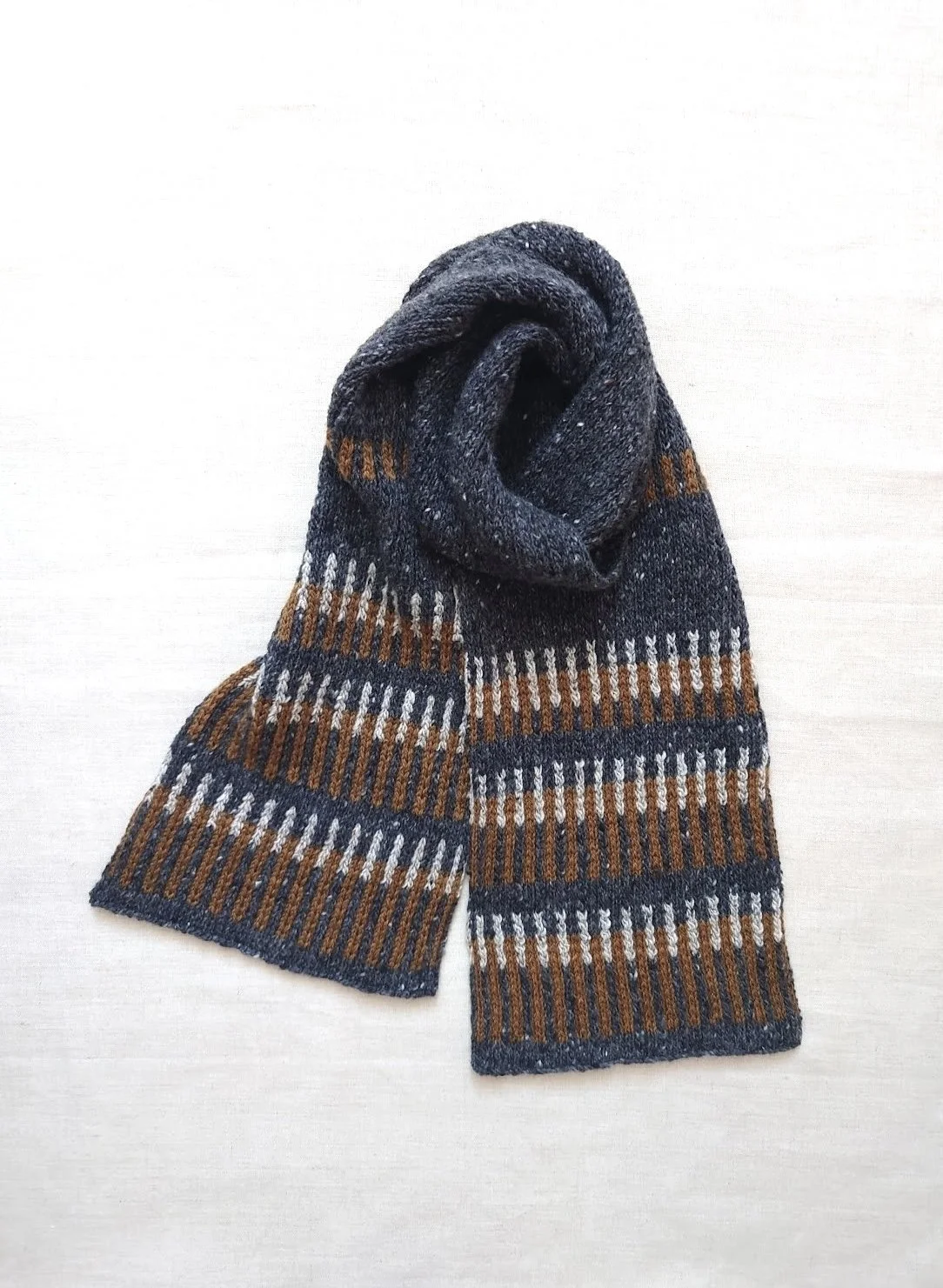 NEW - Forager Donegal Wool Scarf - Charcoal