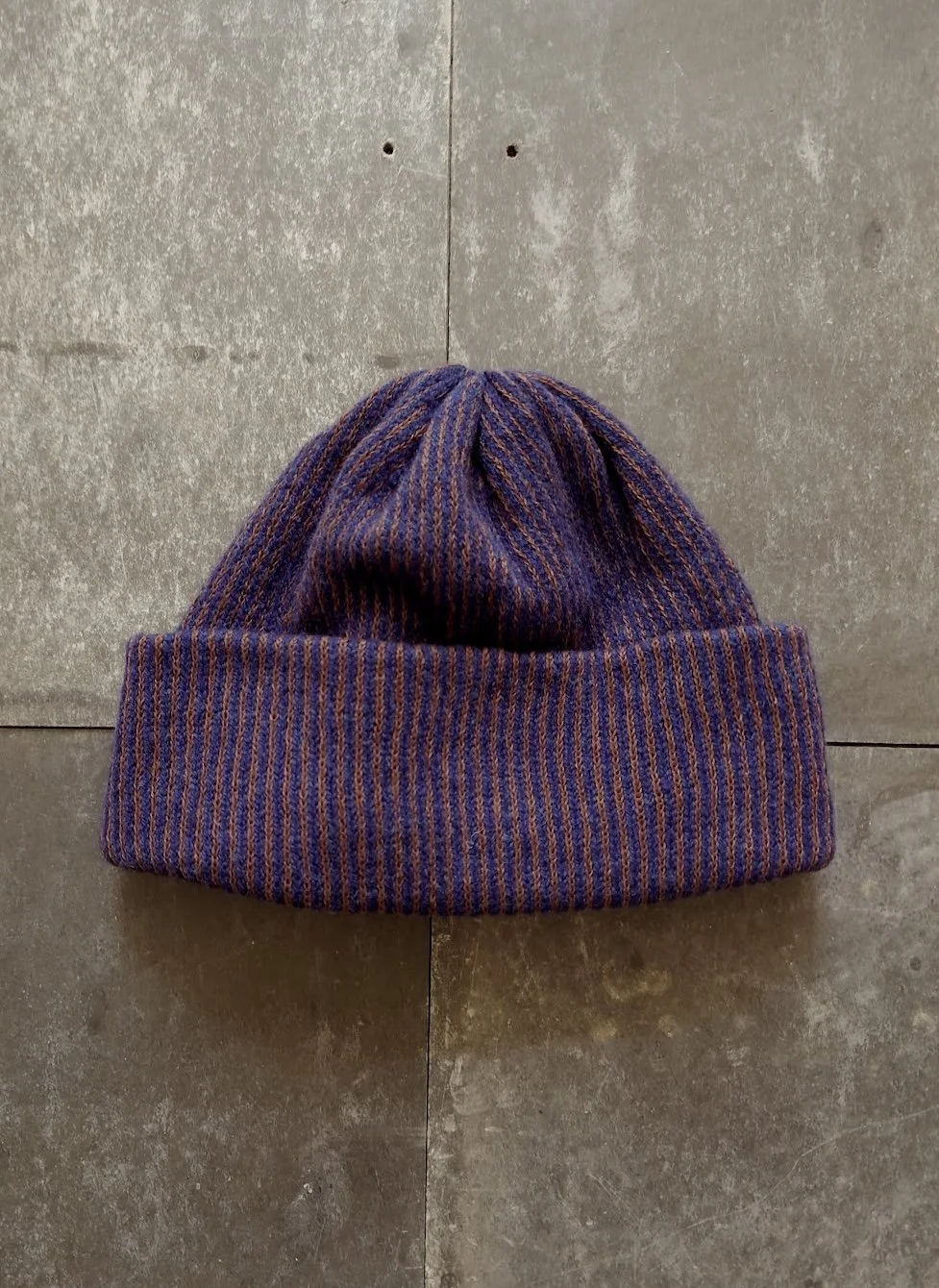 kate-jones-linen-wool-stripe-hat-brown-blue.JPG