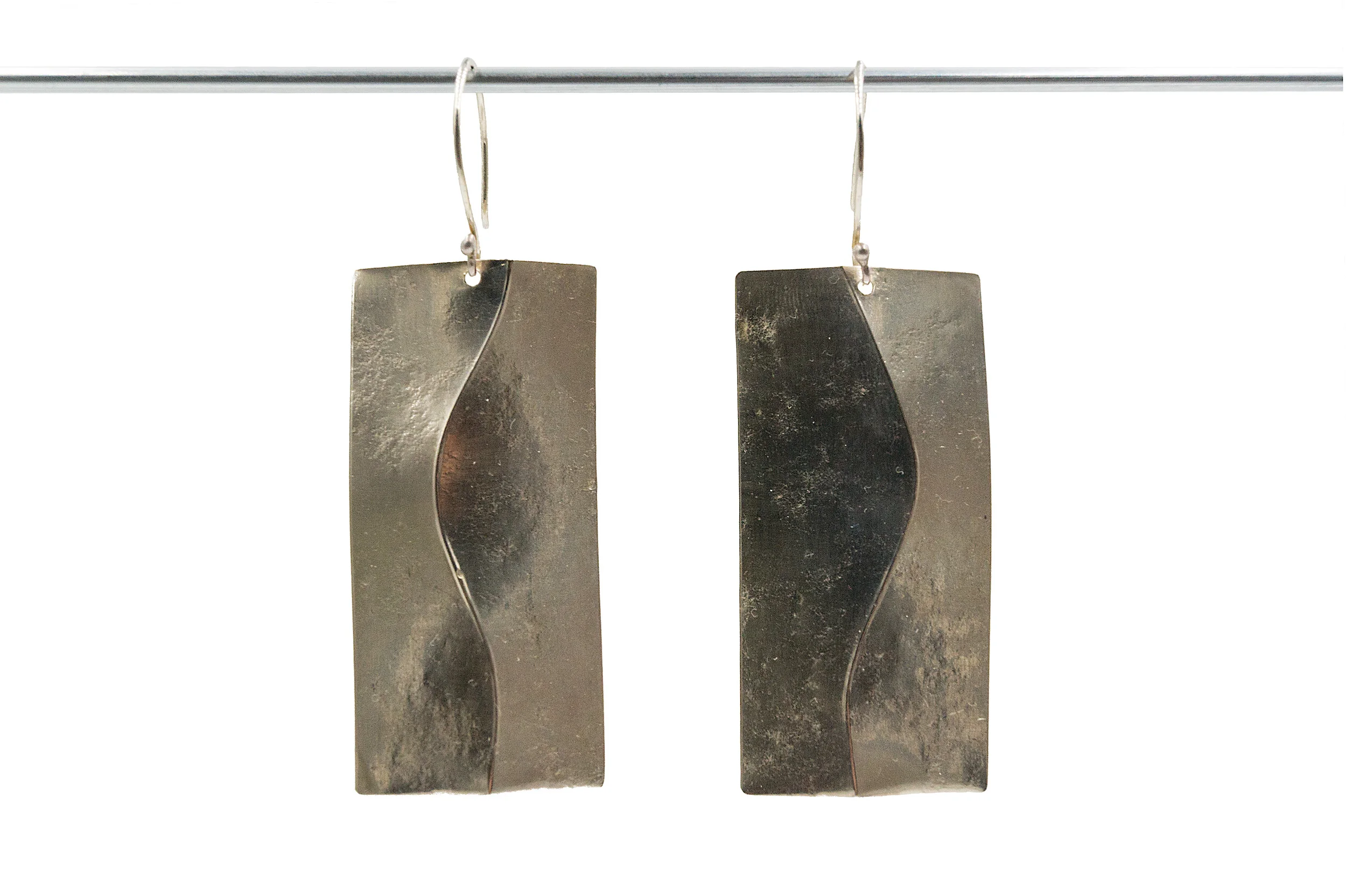Curved Fold Form Earrings