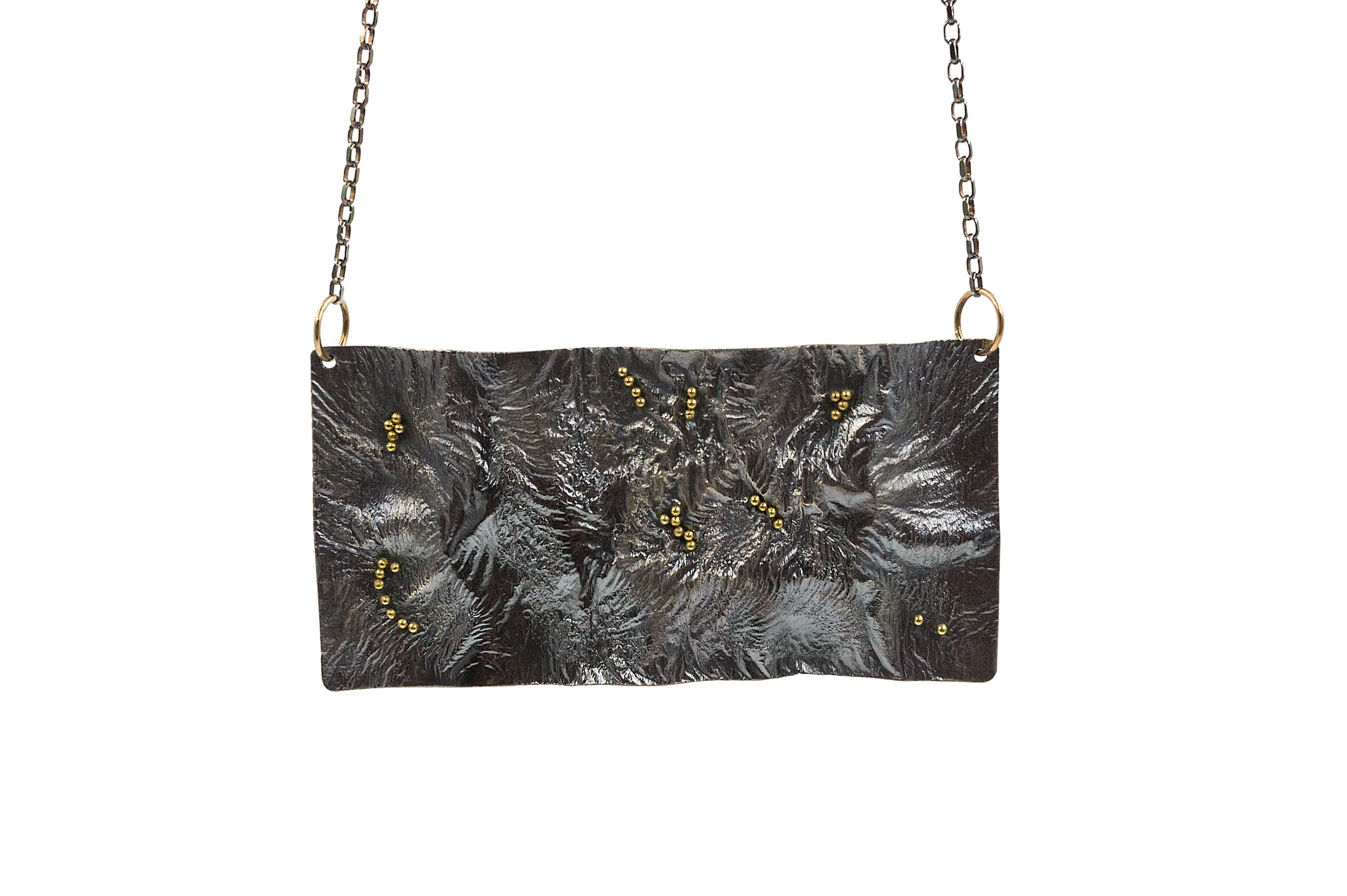 Large Rectangular Reticulated Necklace