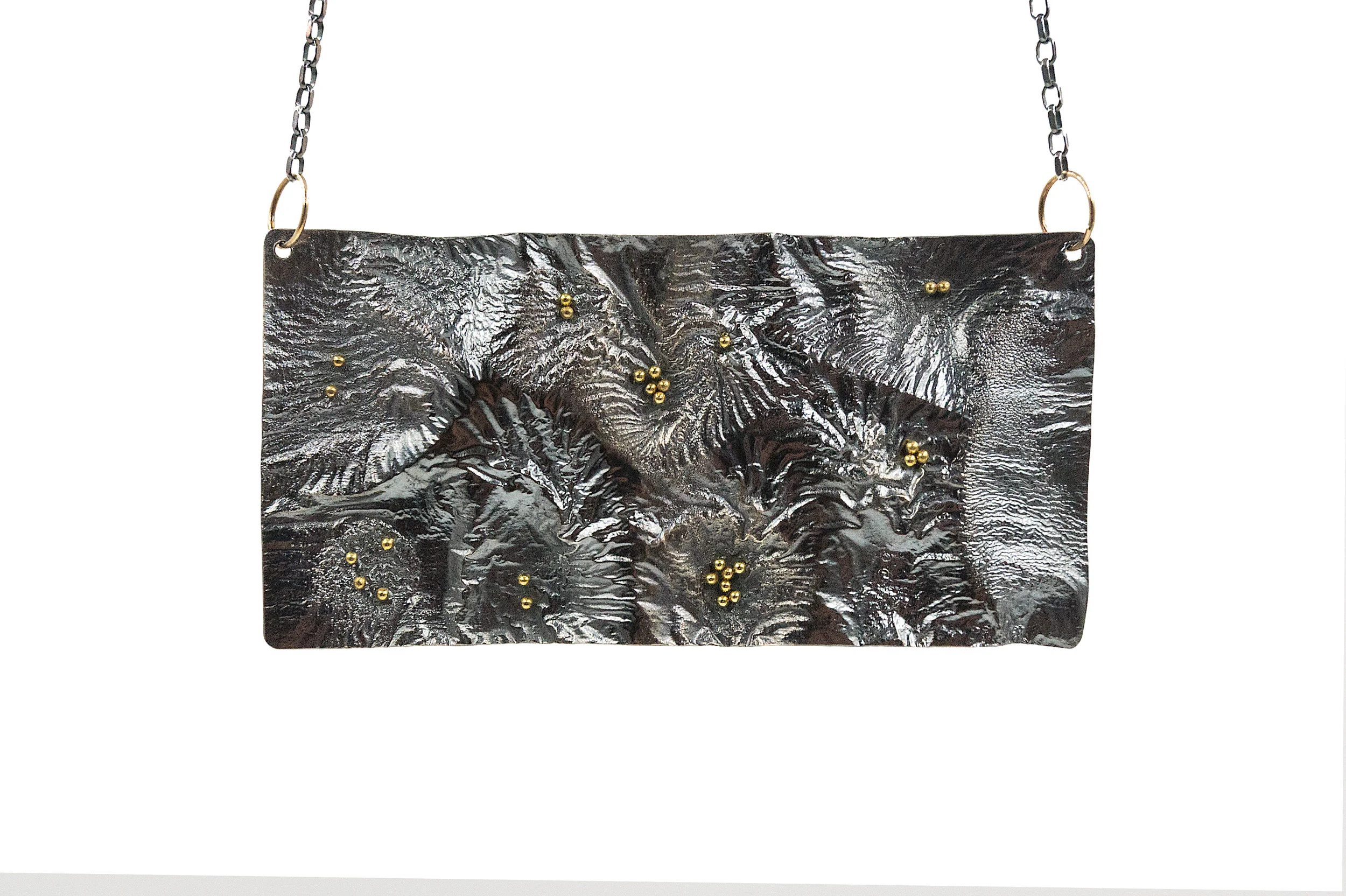 Large Rectangular Reticulated Necklace