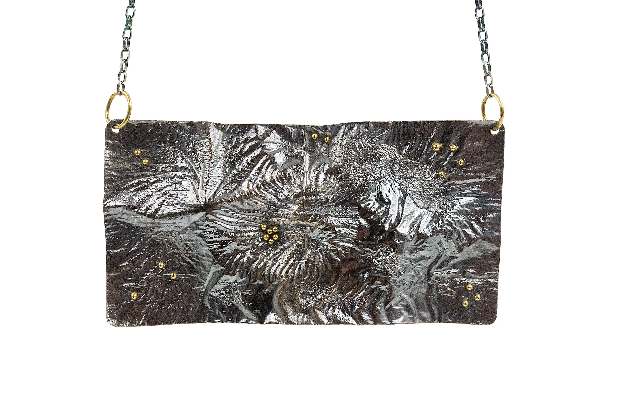 Large Rectangular Reticulated Necklace