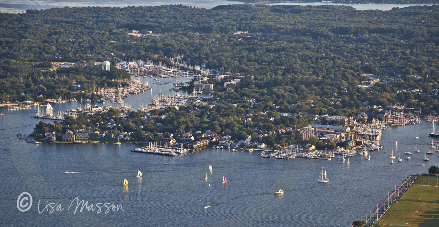 ©Aerial 4517 Annapolis Harbor Back & Spa Creeks 