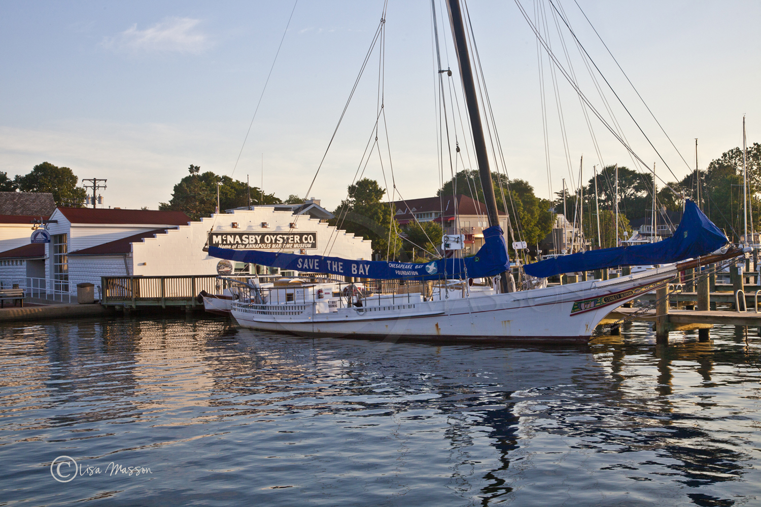 Annapolis Maritime Museum with Skipjack Stanley Norman 1987