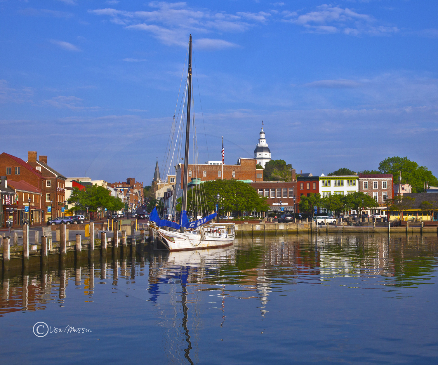 City Dock with Skipjack Stanley Norman 8270