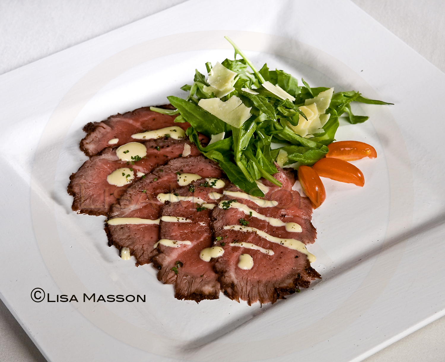 Grilled Filet of Beef with Arugula - Phoenix Park Hotel