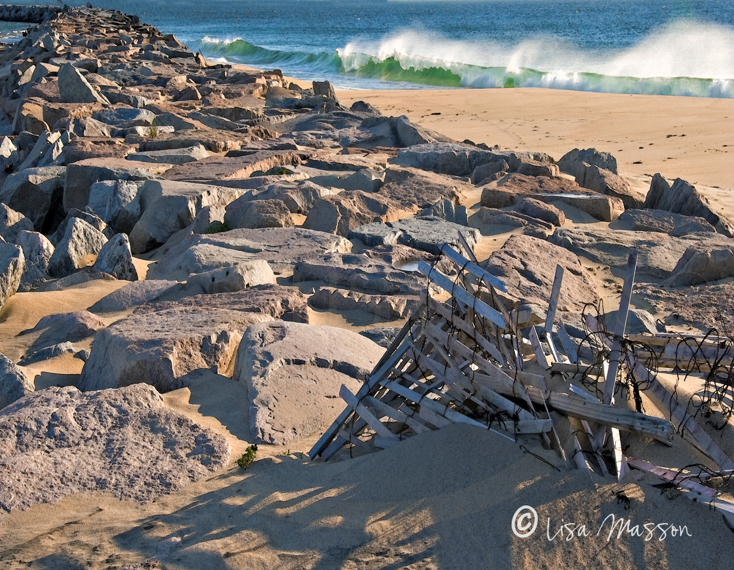 Block Island Jetty 2565©