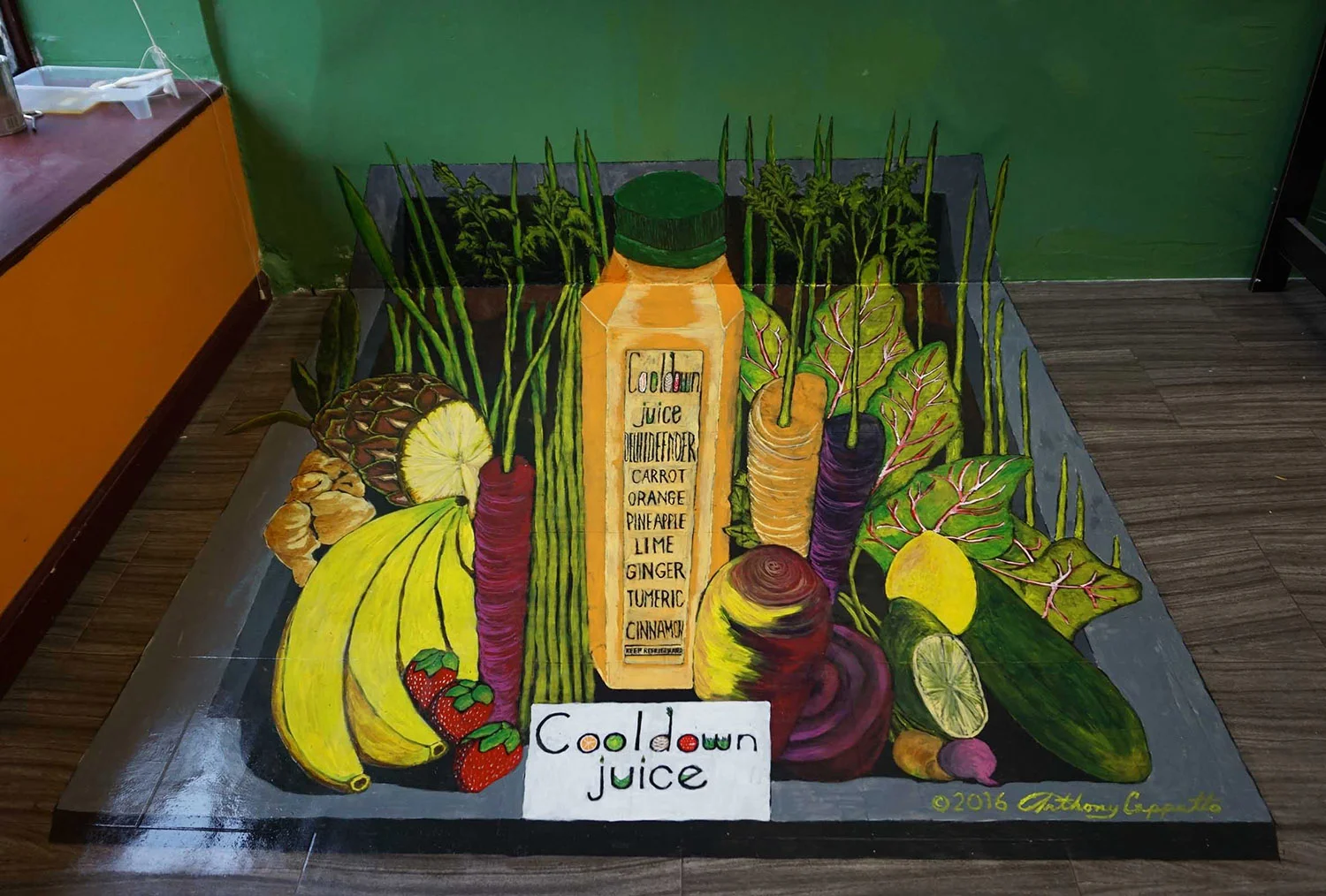 3D Murals: Stores; 'Cooldown Juice' NYC