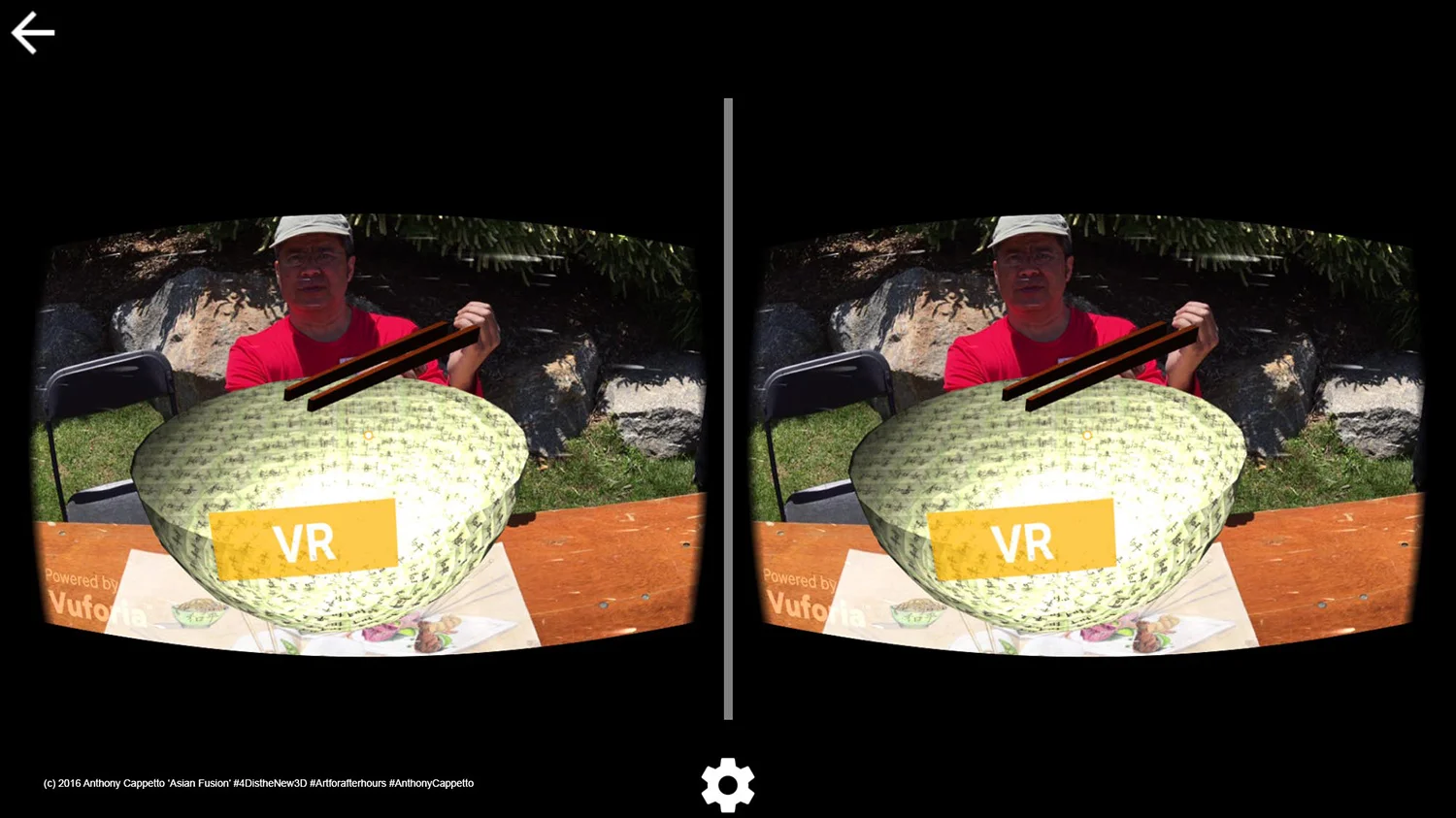 'Asian Fusion' VR/AR View Through the App