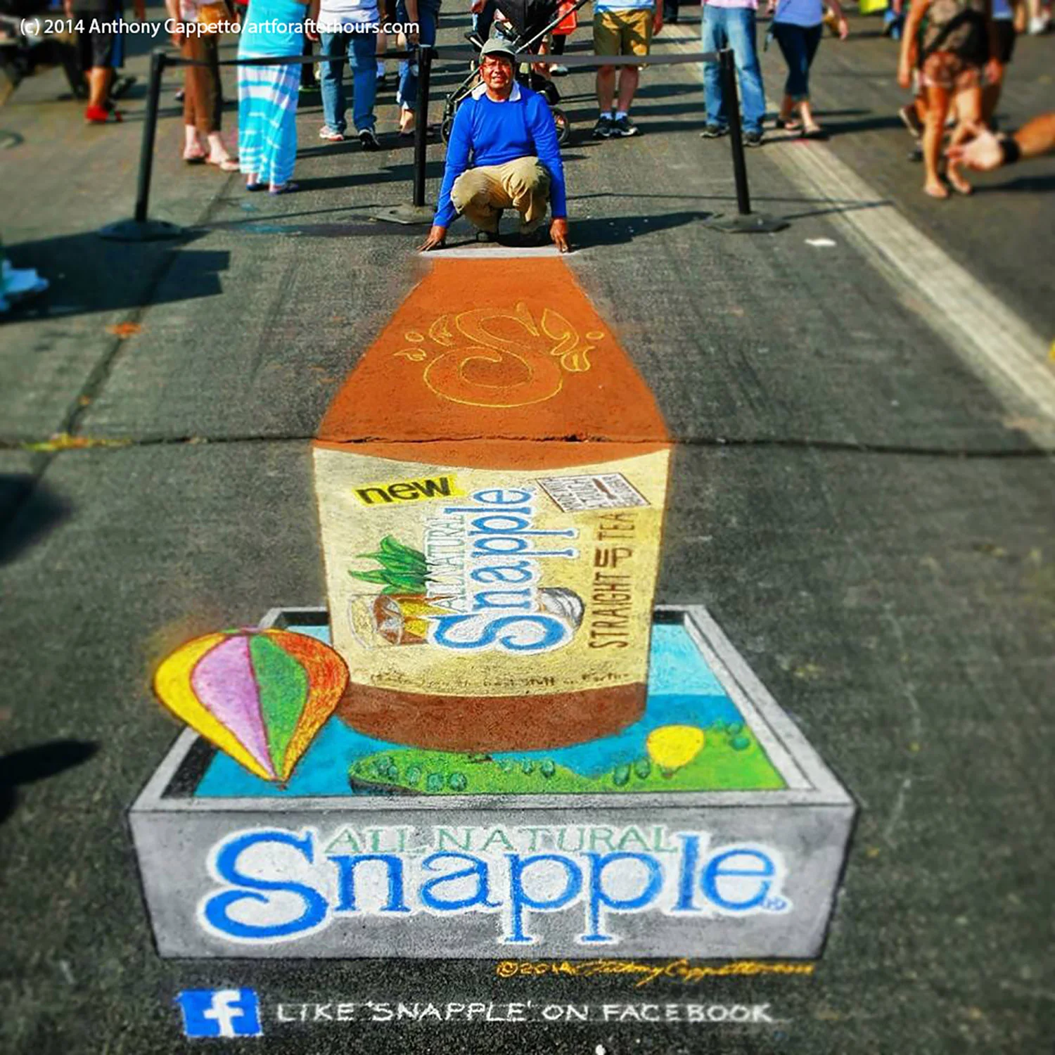 3D Murals: Corporate; Snapple Campaign in New Jersey