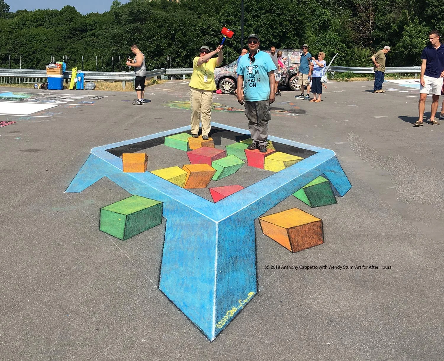 3D Chalk Art: 'Don't Break the Ice!'