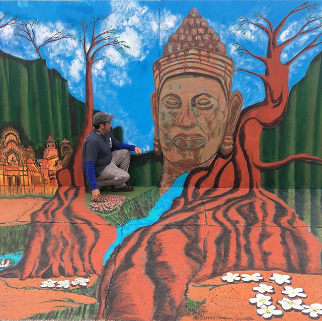 &lsquo;Return to Cambodia&rsquo; a 2019 sequel to our signature 3D installation &lsquo;Visions of Cambodia&rsquo; from 2011, we consider the blending of the wonders of the built environment of Angkor in Cambodia 🇰🇭. The art, painted across an 8 by 