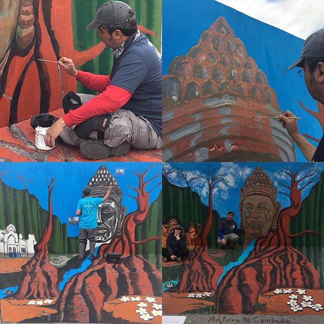 Some pics of the process as well as the completion of our recent 3D installation &lsquo;Return to Cambodia&rsquo;. #streetpaintings #3dart #3dstreetpainting #events #launches #cambodia #nature #3dmurals #anthonycappetto #publicrelations #publicart ar