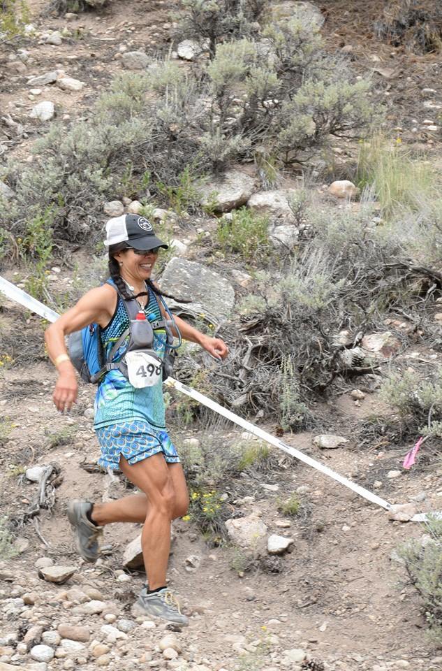 Laurie Nakauchi racing Leadville in 2014