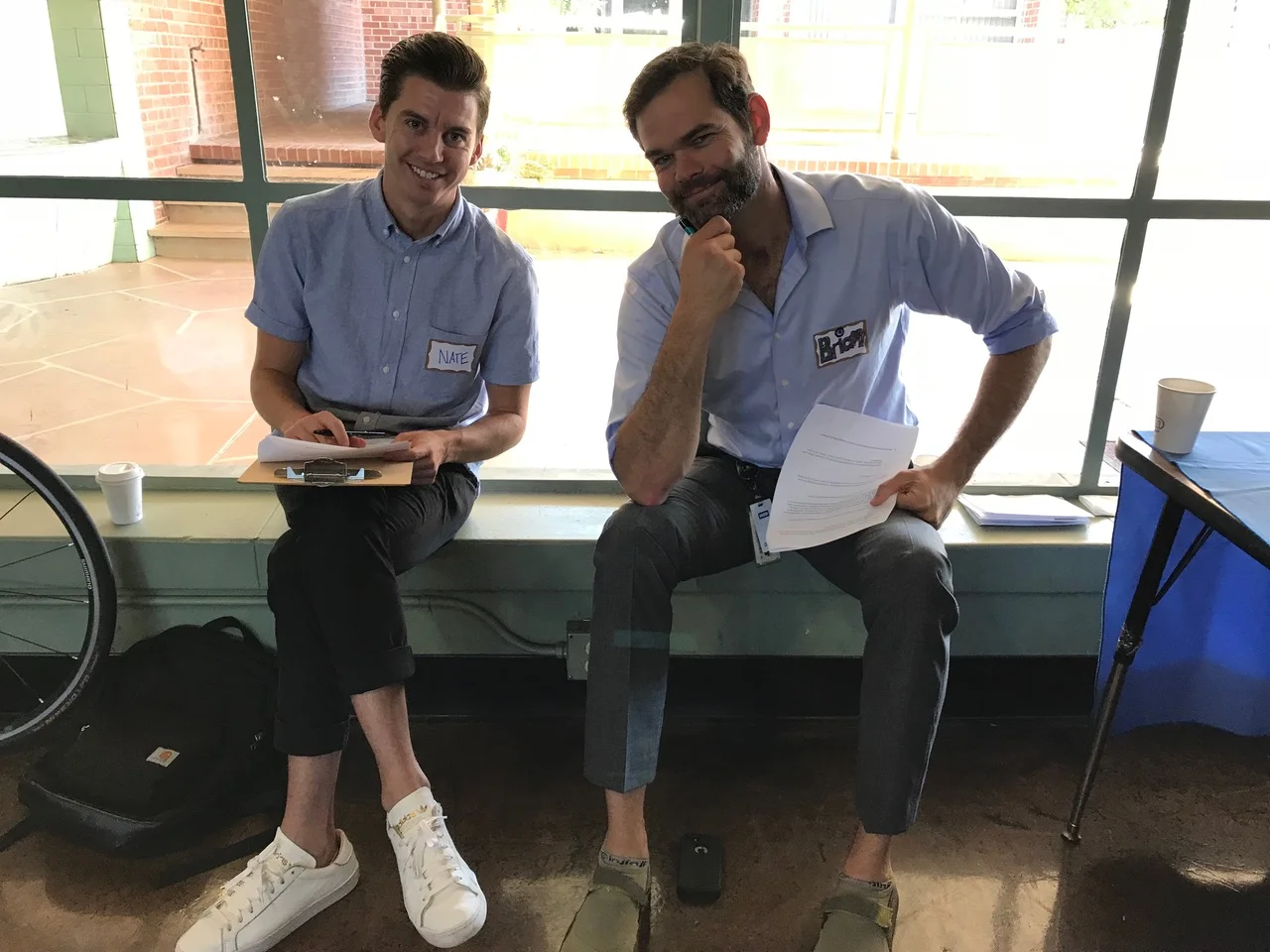 Our staff member Nate coming up with brilliant ideas. Photo Credit: Living Streets Alliance