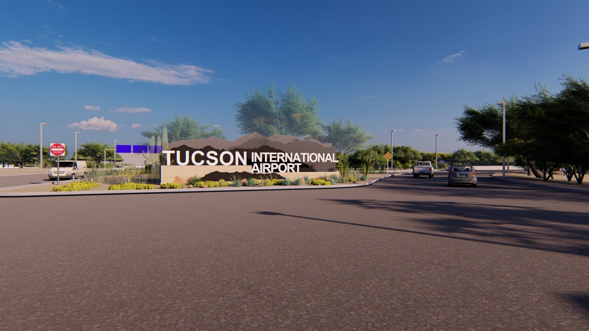 TUSCON INTERNATIONAL AIRPORT ENTRY MONUMENT