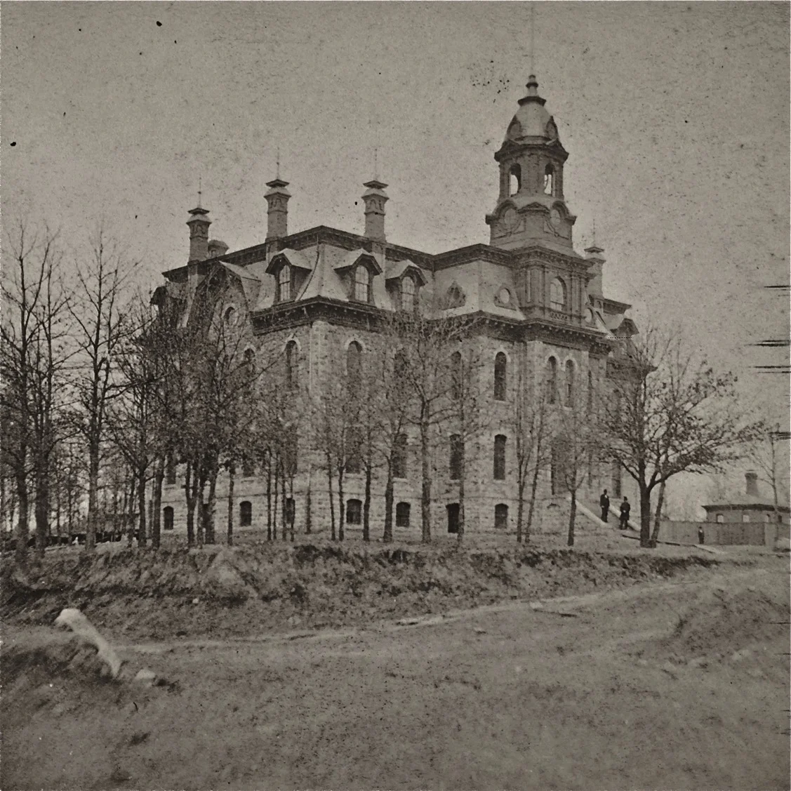 The year was 1873. The location was between 3rd and 4th Streets and Laurel and School Streets on the North Hill. Photo credit is Mr. James Sinclair, courtesy of the New York City Public Library. The vantage point is looking to the southeast.
