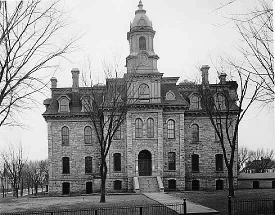 This photo, also from the John Runk Collection, Stillwater Public Library is dated 1911. The building faced west on 4th Street.