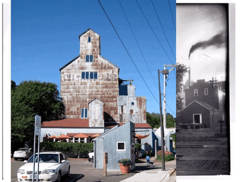 This shows an animation of the transition between 1917 and 2018 at this same location. Historical photo is from the John Runk Collection, courtesy of the Stillwater Public Library and the Washington County Historical Society.