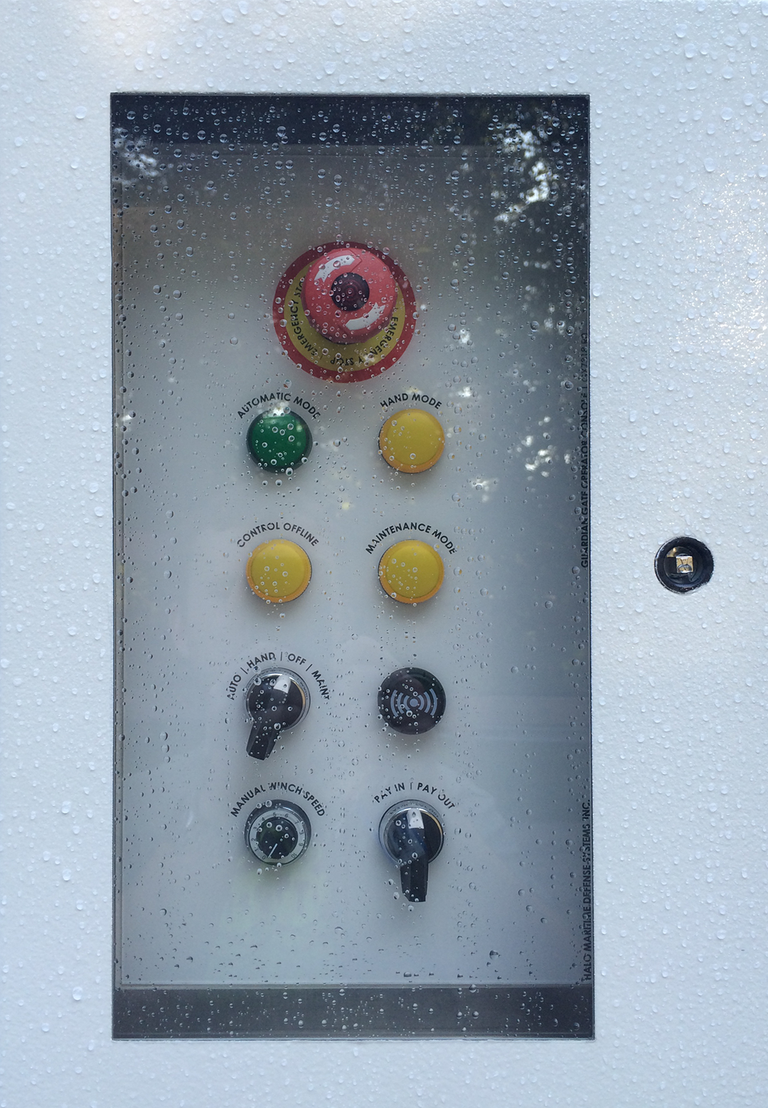FORTRESS™ Automatic Gate Control local technician's panel enclosed in a NEMA 4X / IP67 stainless steel enclosure.