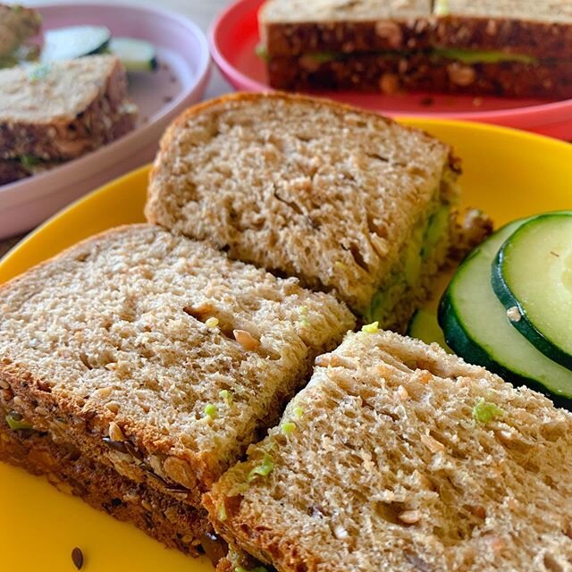 Avocado sammies + cucumber chips 💚
.
A Little Earthling favorite at our house!
.
🌈
.
#whatplantbasedkidseat
.
.
.
#plantbasedsantabarbara #wholefoodlife #wholefoodplantbased #wfpb #santabarbaralife #santabarbarafamilies #santabarbarafamilylife #lit