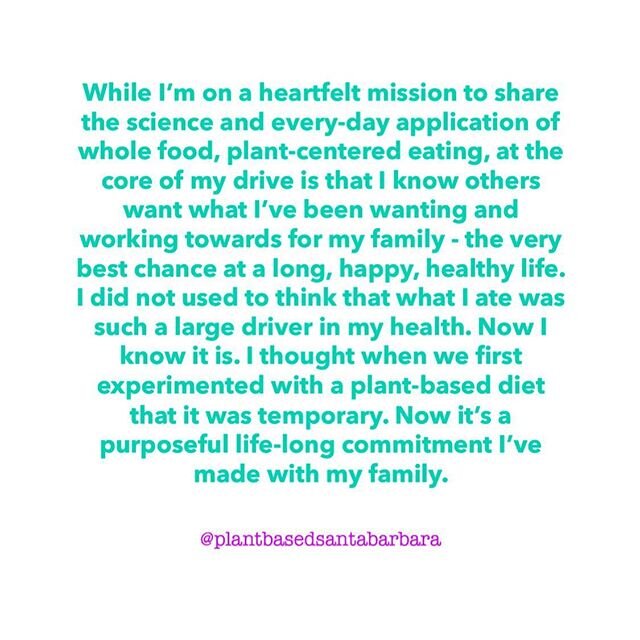 So purposeful! ❤️ Here&rsquo;s the thing - plant-based eating is not just another dietary option - and plant-based nutrition is not about dieting. I know it can sound restrictive and overwhelming, but for me, plant-based eating is about learning to p