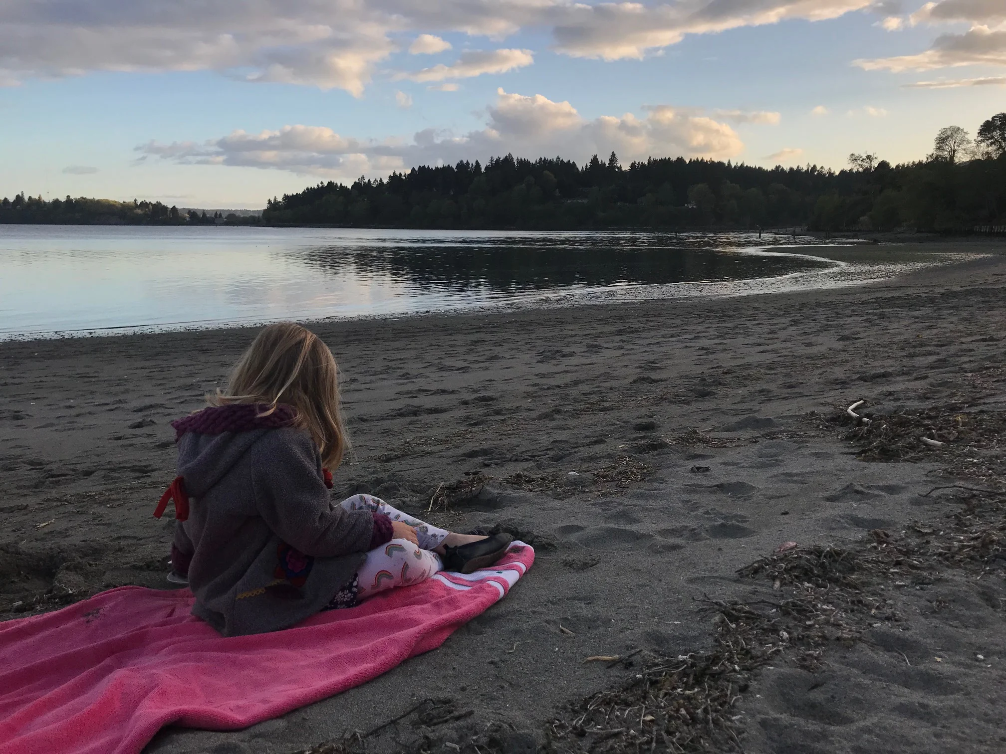 Watching the sunset on Vashon 