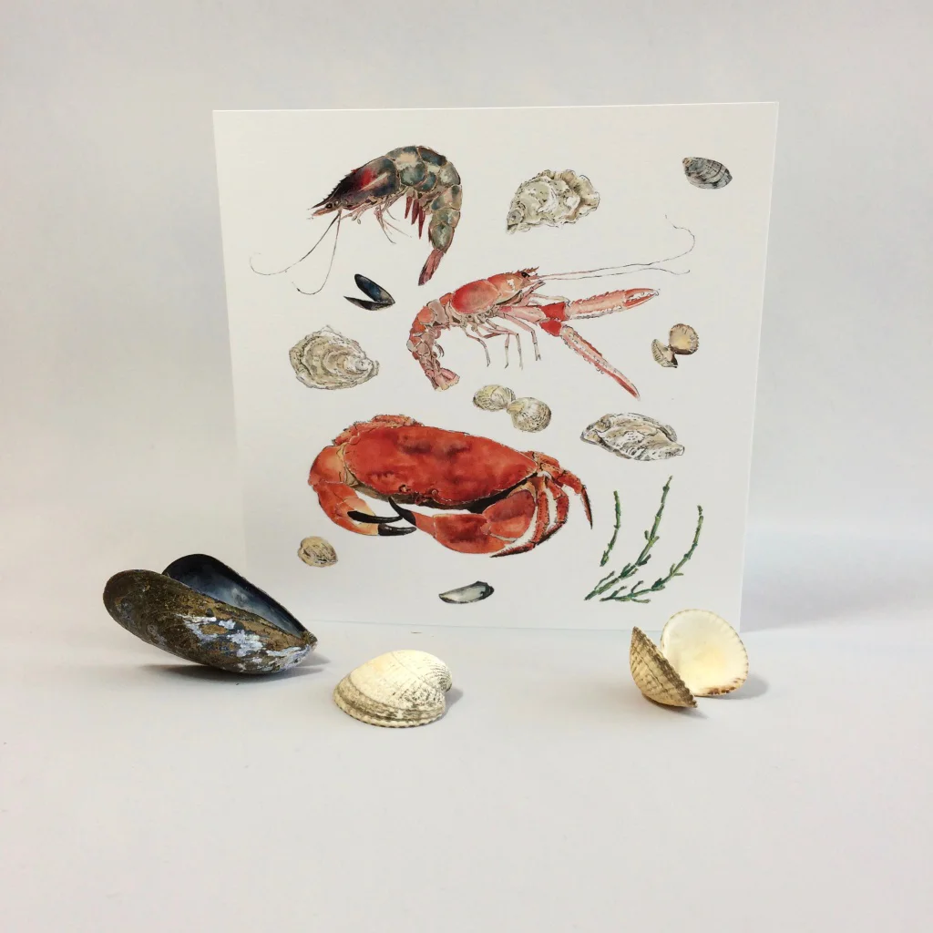 Seafood Greetings Card