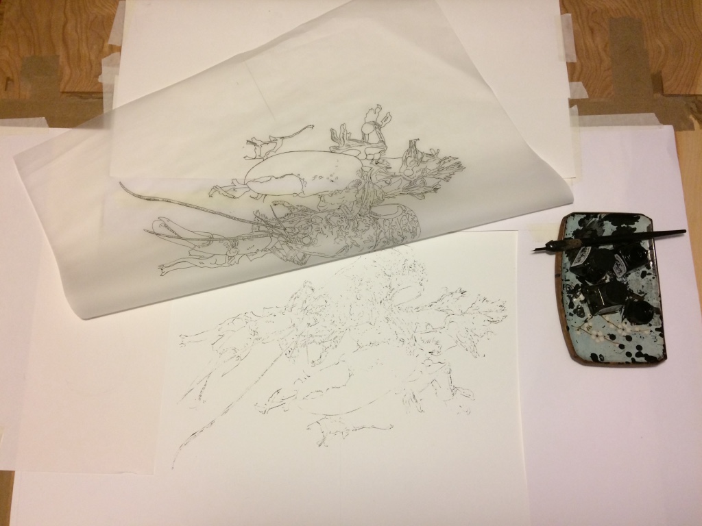 Completed Blotted Line Stage