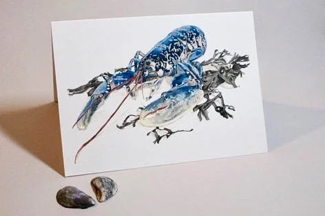 Native Lobster, greetings card