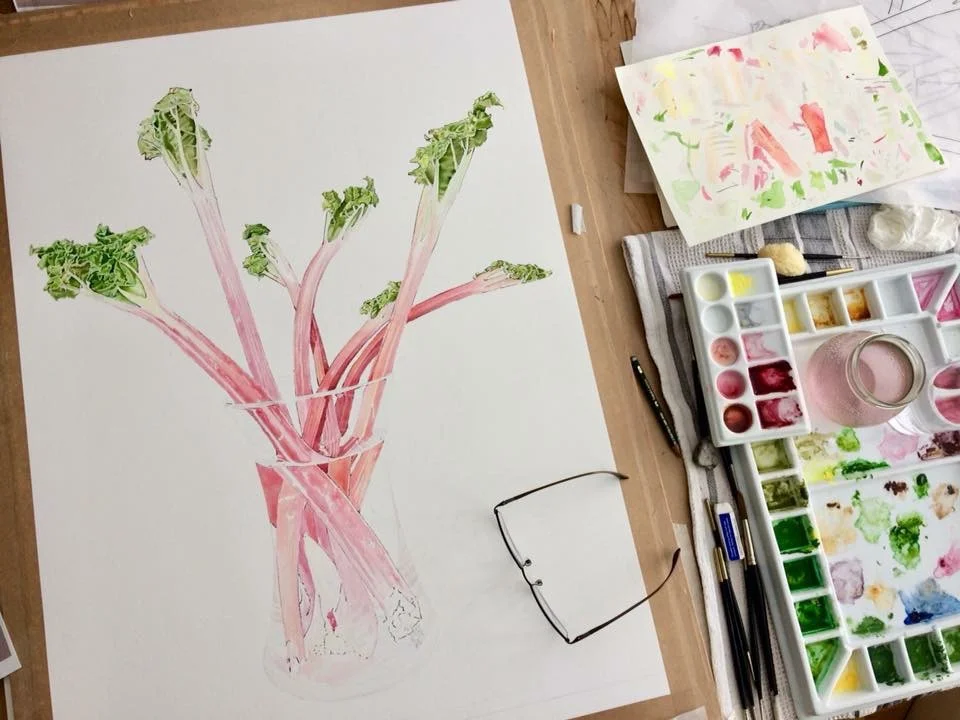 Rhubarbrhubarb in progress
