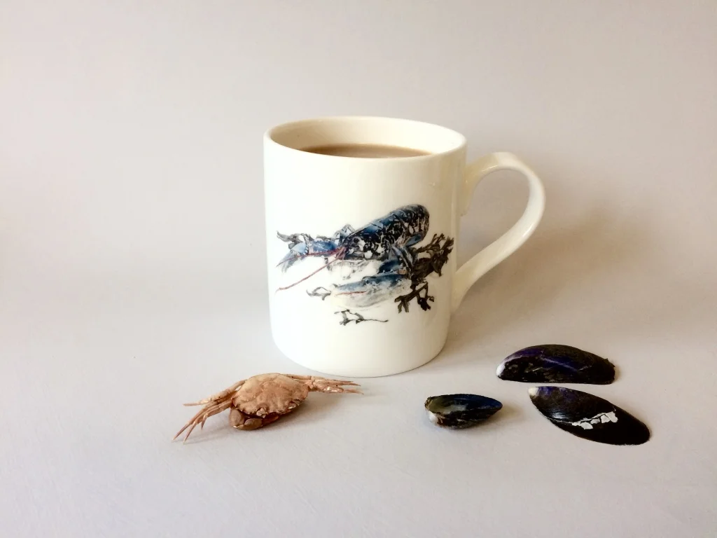 Native Lobster Bone China Mug