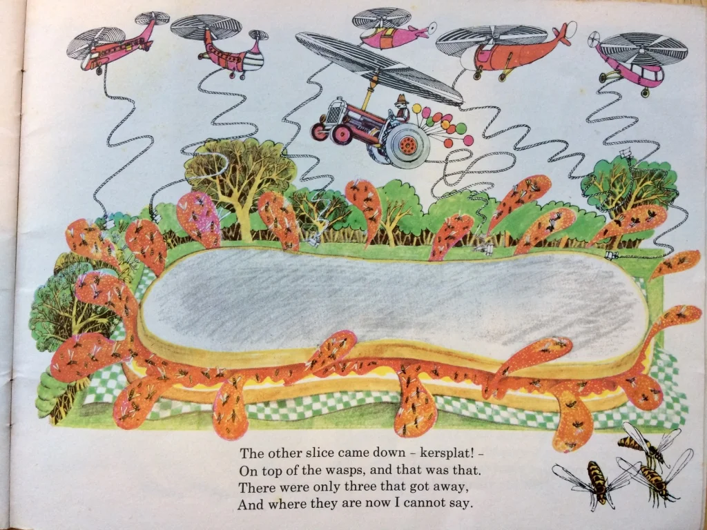 Illustration from The Giant Jam Sandwich by John Vernon Lord, verse by Janet Burroway