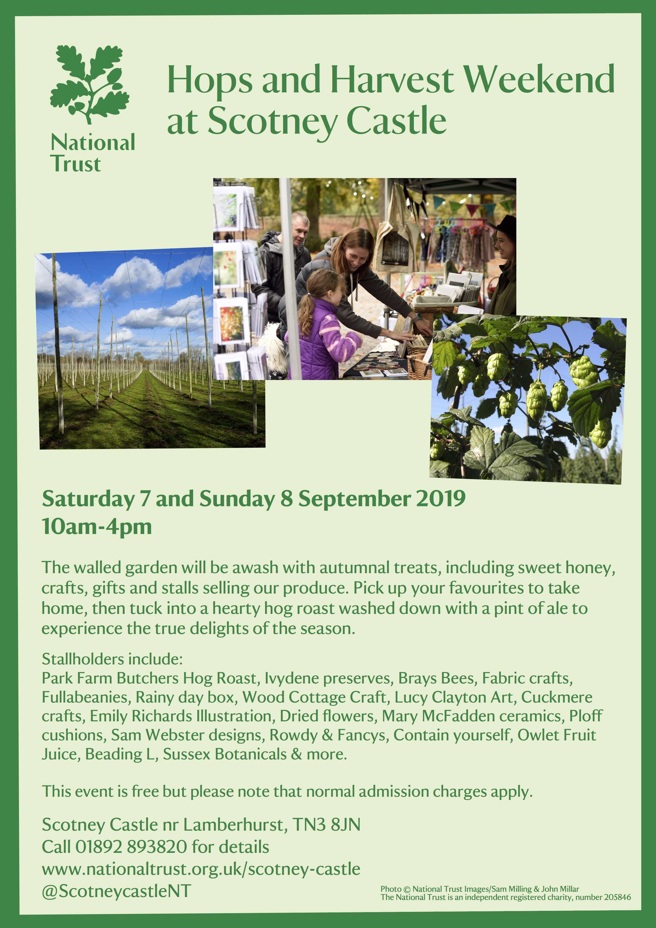 Hops and Harvest Weekend at Scotney Castle in Kent