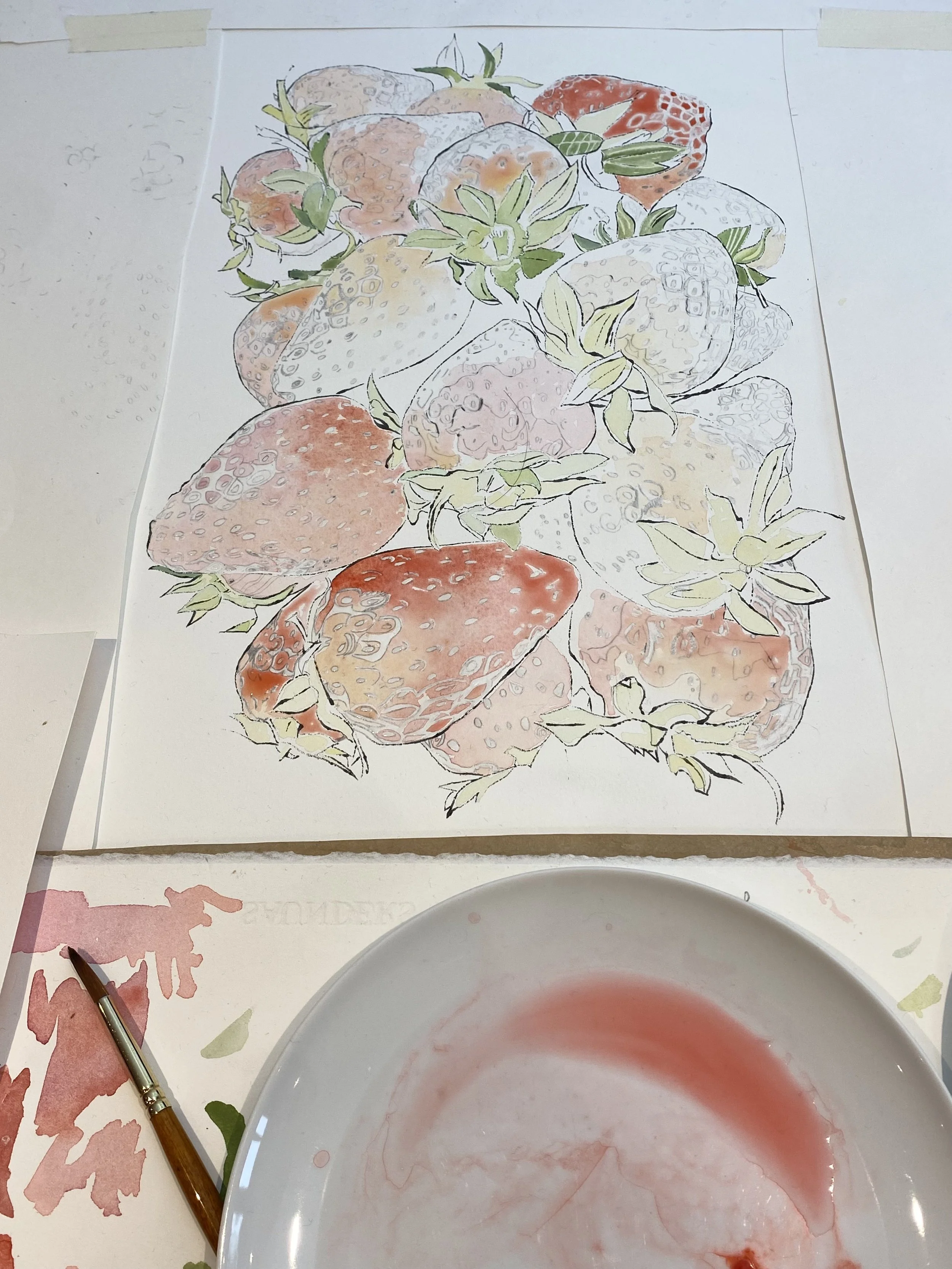 Watercolour-Painting-in-Progress-Strawberries-Lucy-Clayton-Artist-Journal.jpeg
