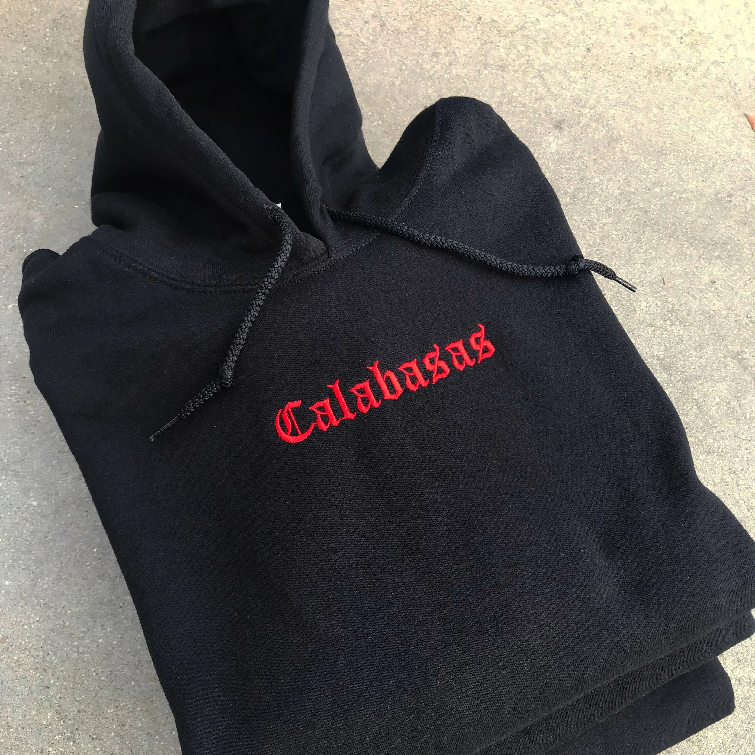 Calabasas "Black Widow" Hoodie (Black/Red)
