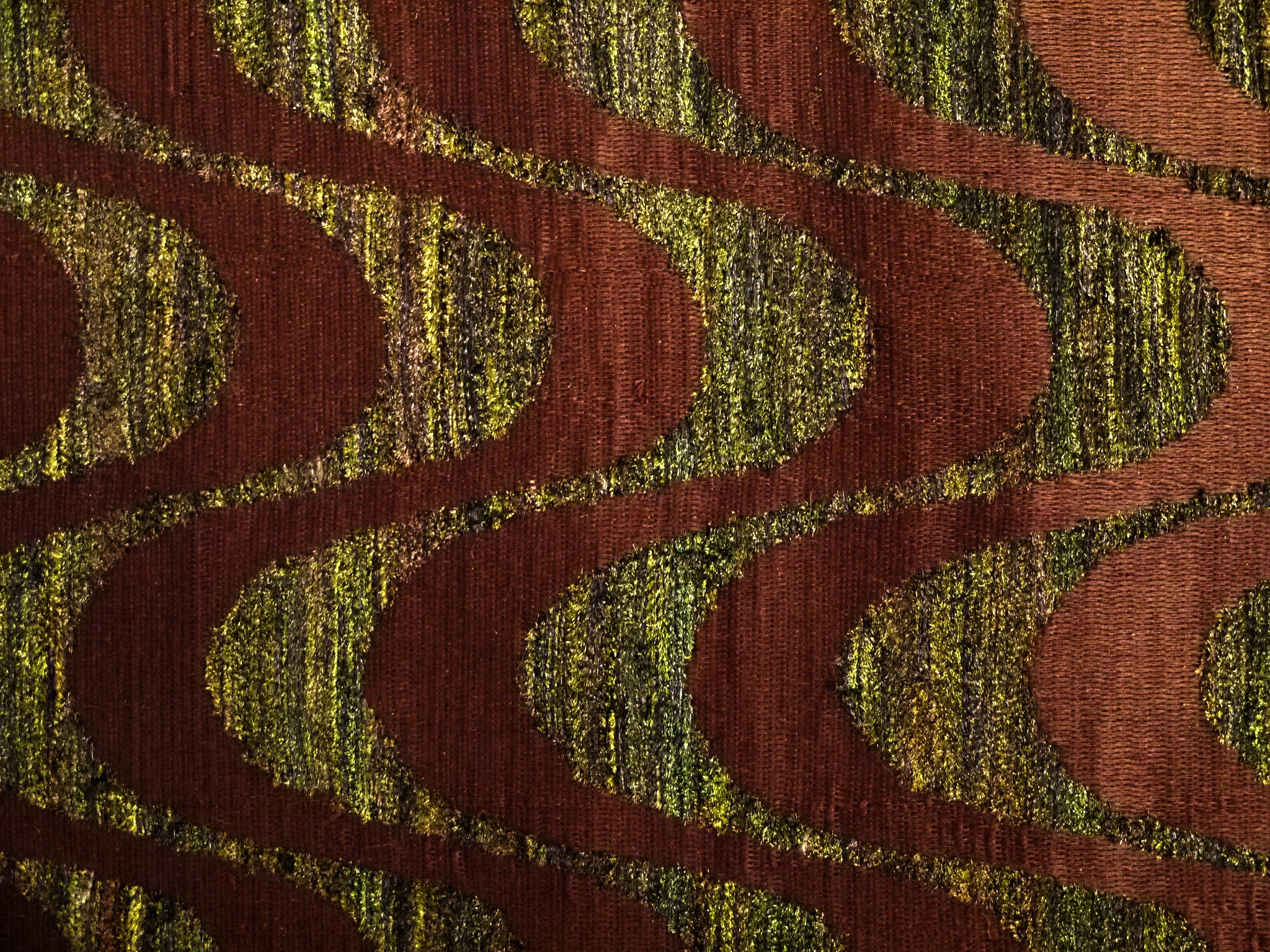 PEACOCK FEATHER FABRIC WAVE