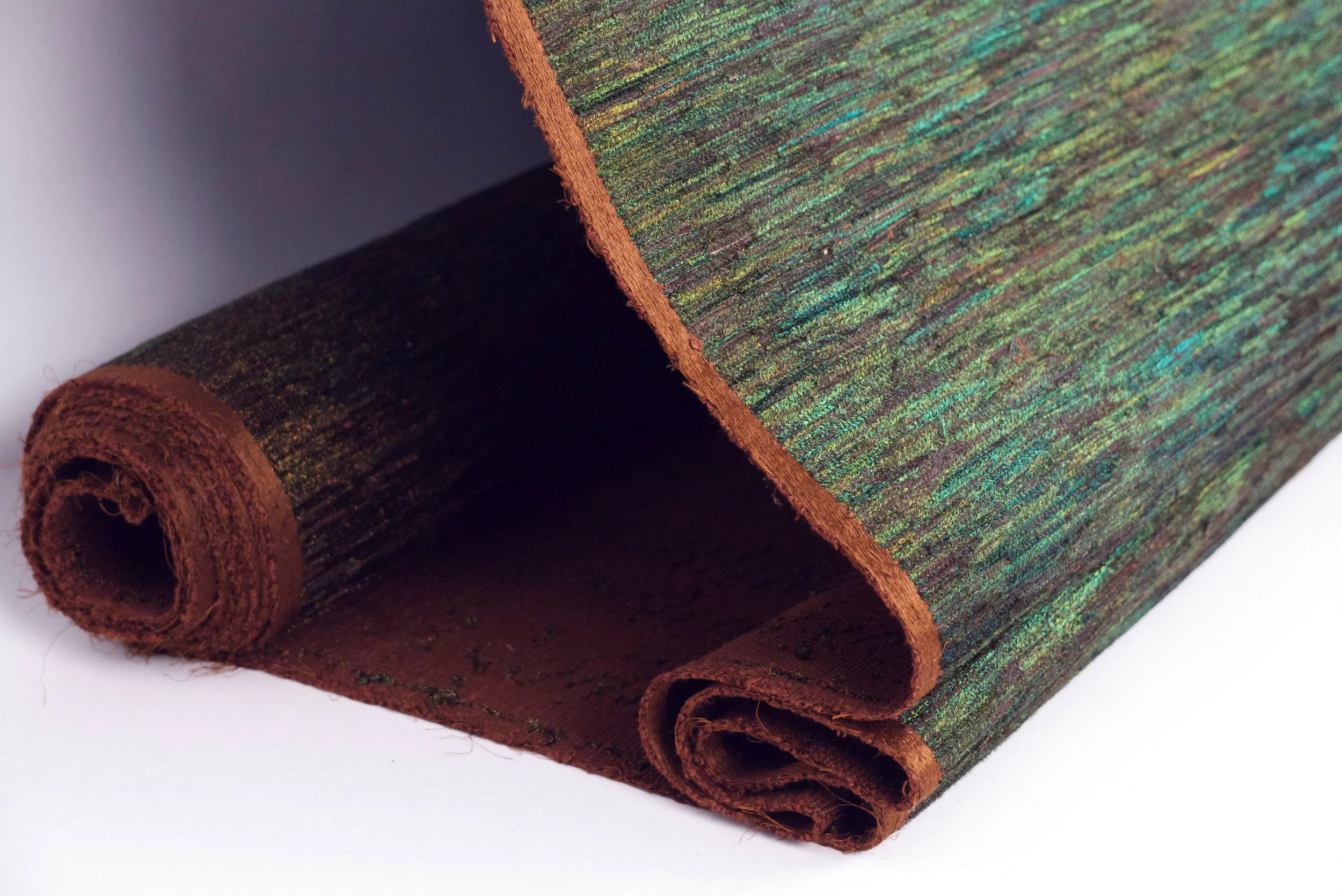 PEACOCK FEATHER FABRIC