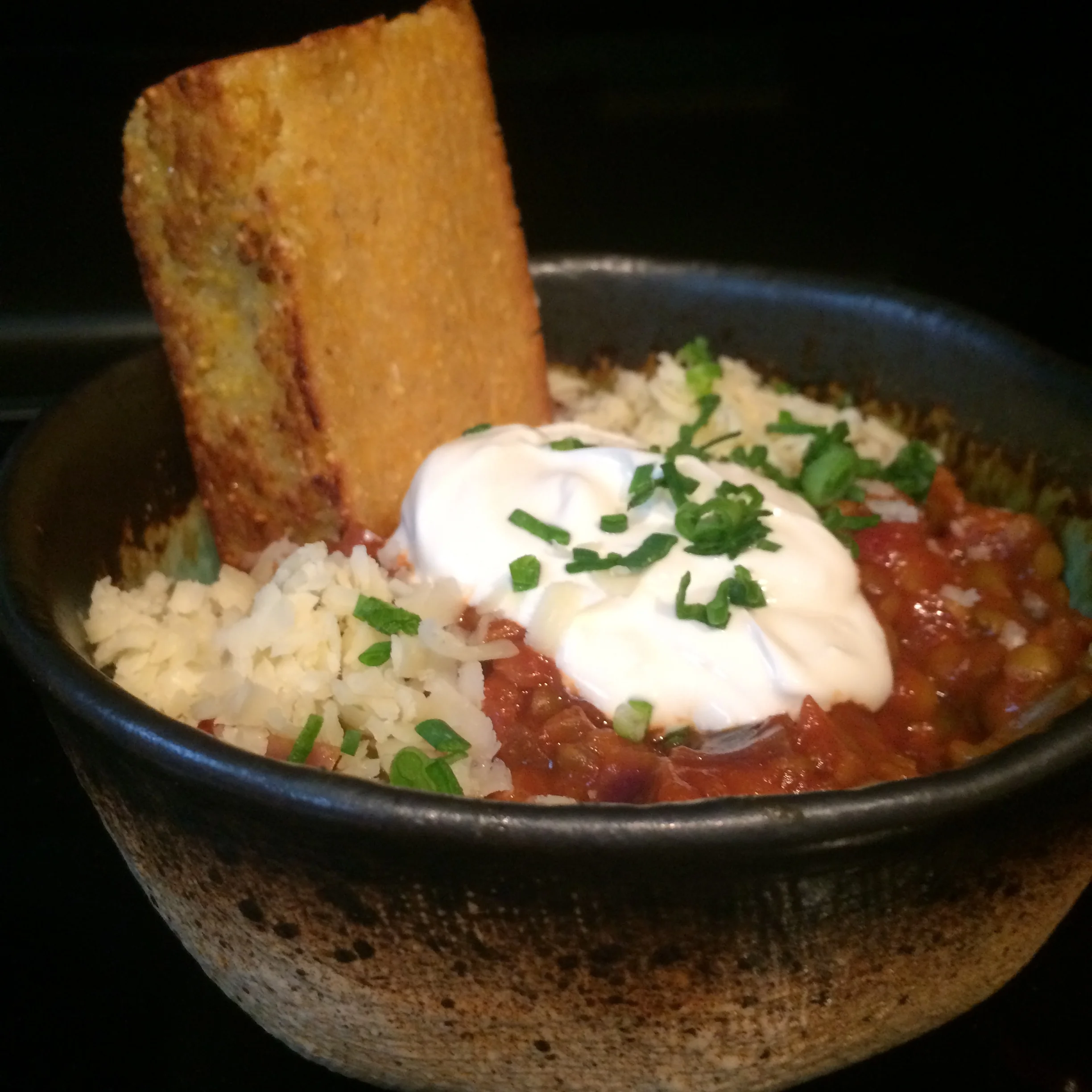 Vegan Lentil Okra Chili