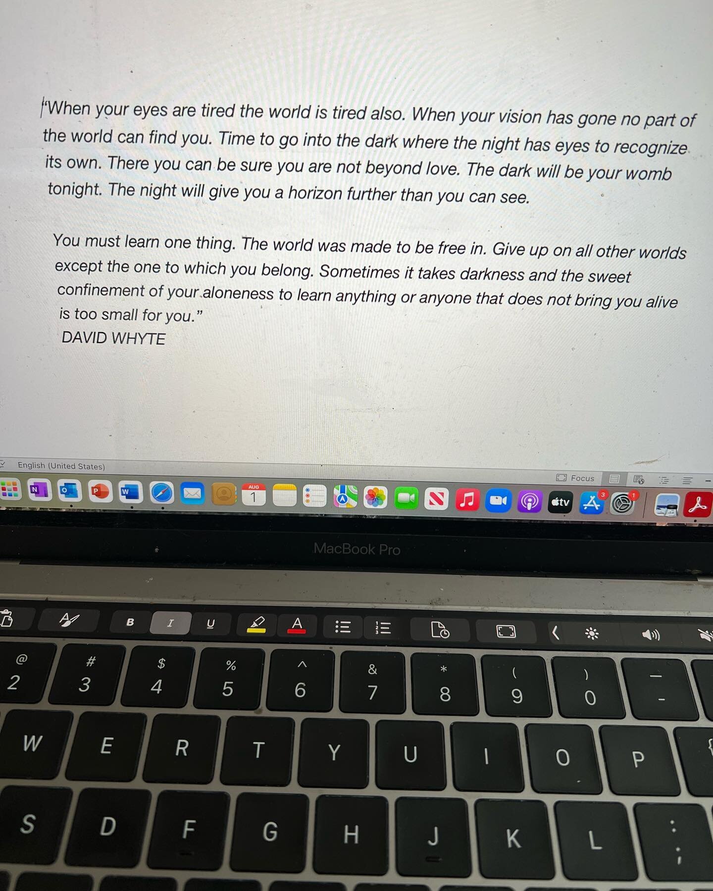 LIFE UPDATE: 

Earlier this summer, I resigned from Baylor, effective today. I cleaned out my office and turned in my badge and keys. 

About 8 months ago, I began meditating on a poem by David Whyte (photo above) and a quote by Howard Thurman (photo